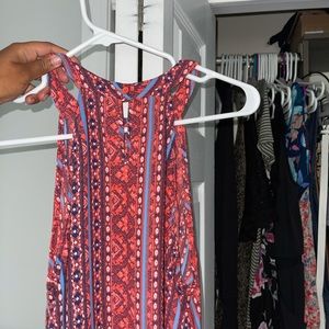 high neck flowy tank top